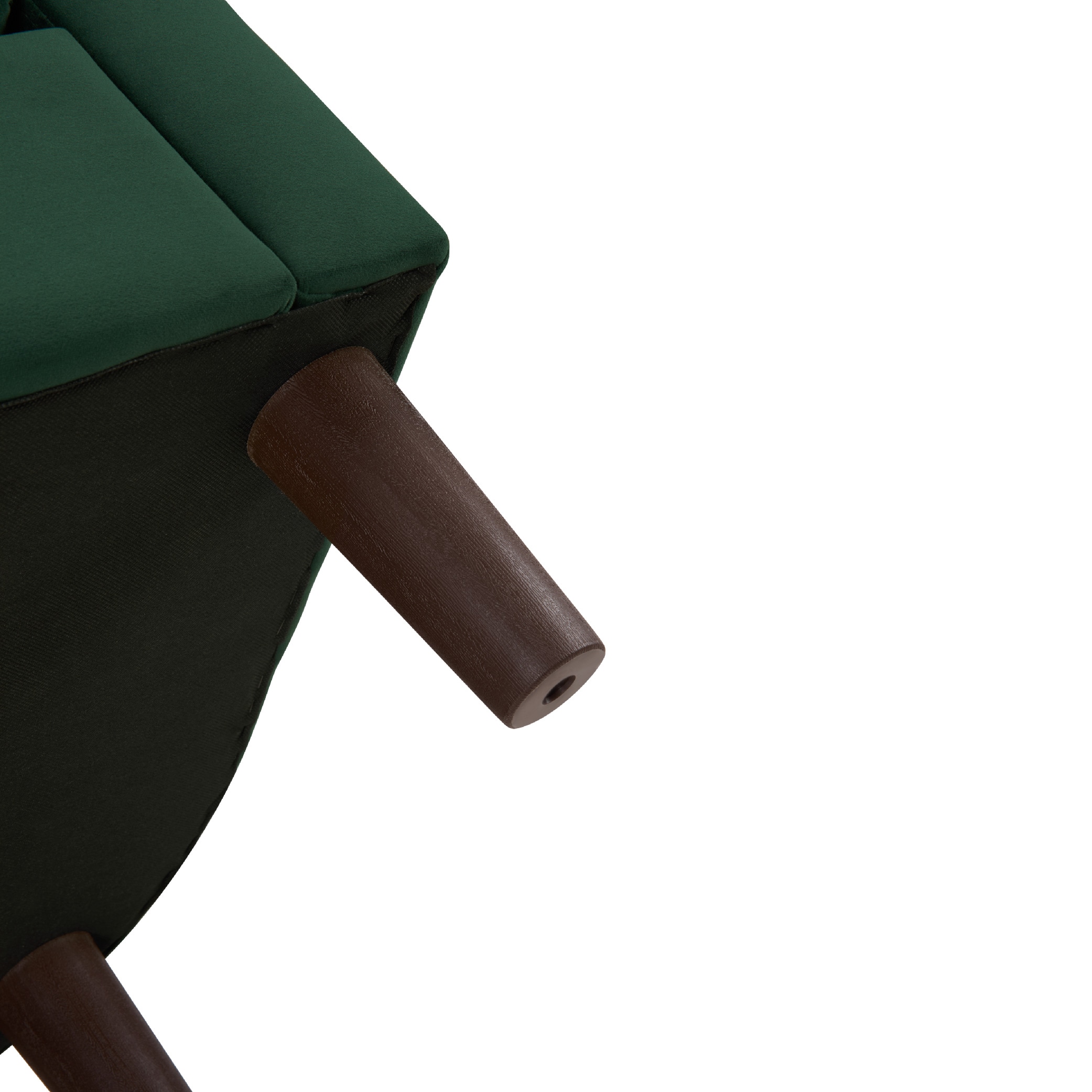 Velvet Accent Chair With Ottoman, Modern Barrel Chair Armchair For Living Room, Green_maomaolike.com